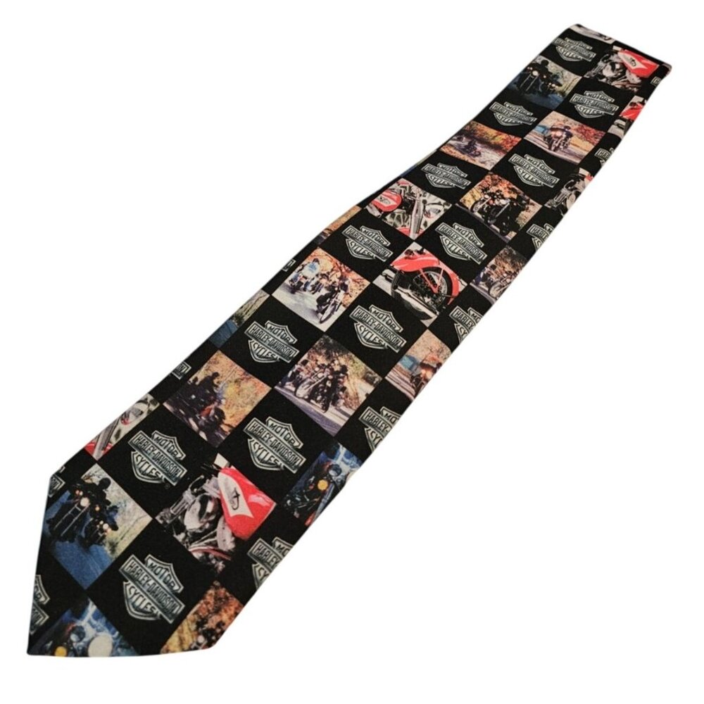 Harley-Davidson Ralph Marlin On The Road Tie 2001 Black Photographs Motorcycles